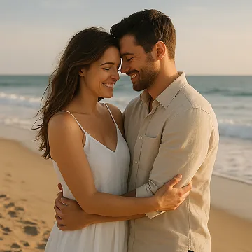 Couples sharing a quiet moment, LoveWorkz relationship app story photography